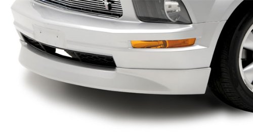 3dCarbon 2005-2009 Mustang V6 Chin Spoiler (two-toned: Top painted Matte Black, Bottom painted Legend Lime - P1)