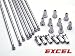 2002-2009 Kawasaki Klx110: Excel Front Wheel Spoke Kit 14"