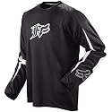 Fox Racing Short Cut Men's Dirt Bike Motorcycle Jersey - Color: Black, Size: Medium