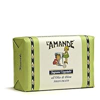 L'Amande OLIVE OIL Soap - Pure Vegetable Italian Soap Sapone Vegetale 200g - 7oz