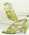 Hochwertige COMMA Leder Sandalette kiwi