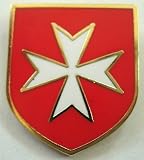 Maltese Cross Crusader Warrior St. John Order Knight Lapel Pin