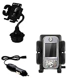 Motorola A732 Auto Cup Holder with Car Charger - Uses Gomadic TipExchange