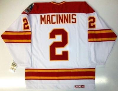 Al Macinnis Calgary Flames 89 Cup Vintage Ccm Jersey - Small