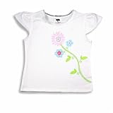 Mulberribush - Girls Cap Sleeve Top, White