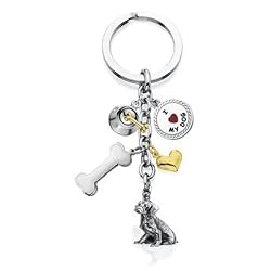 Dalmatian - I Love My Dog Keychain