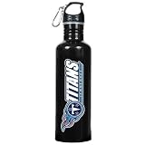 Tennessee Titans NFL 26oz Black Stainless Steel Water Bottle