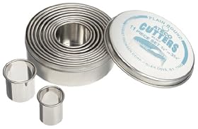 Ateco 5357 11 Piece Plain Round Cutter Set