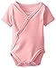 L'ovedbaby baby girls Unisex Organic Short-sleeve Kimono infant and toddler bodysuits, Coral, 0-3 Months US