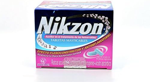 Nikzon 90 Tabs.auxiliary in the Treatment of Hemorrhoids Chewable Tabs Anti Inflammatory
