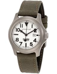 Momentum Womens 1M-SP01W6G Atlas White Dial Khaki Cordura Watch