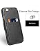 Taken Iphone 6 Plus Wallet Case - Iphone 6s Plus Leather Case Cover Protective ID Credit Card Slot Holder Phone Case Ultra Slim(gray)