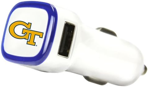 NCAA Georgia Tech Yellow Jackets Car Charger, White