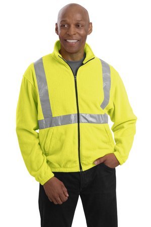 CornerStone - Value Fleece Full-Zip Jacket with Reflective Taping - Safety Yellow CS177 S On Sale