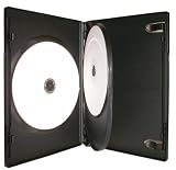 Electronics : Triple DVD Cases Black Qty 100 -DVD-T
