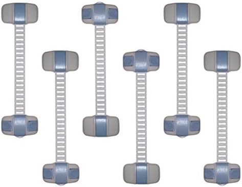 Child Safety Locks Child Proof Drawers, Cabinets, Toilet, Oven and Appliances Keeps Baby Safe! (6 Latches)