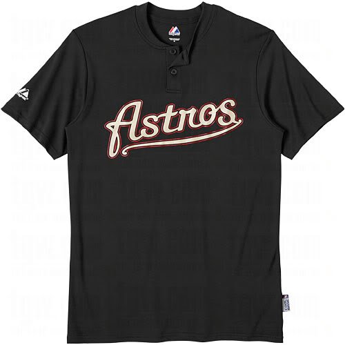 Houston Astros New Cool Base Fabric (Light and Comfortable) 2 Button Officially Licensed MLB Jersey Youth Medium