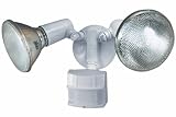 Heath Zenith SL-5411-WH 150-Degree Motion-Sensing Twin Flood Security Light, White