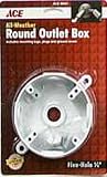 Ace Round Weatherproof Outlet Box (36261)