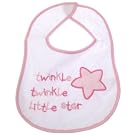 Baby Twinkle Twinkle Little Star Bib With Velcro -Boy/Girl Options