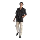 Salon Elements Barber Hair Stylist Shirt Jacket Medium Black