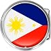 Philippines Flag Belt Buckle