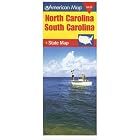 American Map North Carolina and South Carolina State Map by