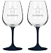 The Dallas Cowboys NFL Football Set of 2 Wine Glasses