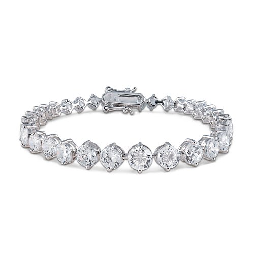 Brilliance Eternity Sterling Silver Cubic Zirconia (CZ) Bracelet: Jewelry Gift For Her Brilliance Eternity Sterling Silver Cubic Zirconia (CZ) Bracelet: Jewelry Gift For Her