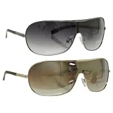 Guess Womens Metal Frame Wrap Style Sunglasses