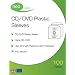 Neo Media CD/DVD Plastic Wallets - 100 Micron - High Quality - (100x Pack)