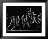 Dancer Gene Kelly Showing Off His Balletic Grande Jetee in This Stroboscopic Studio Study Framed Art Poster Print by Gjon Mili, 33x27