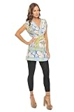 Lila Tunic by Olian -- Blue/Yellow