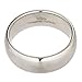 MJ Metals Jewelry Classic Mirror Polished White Tungsten Carbide 8mm COMFORT FIT Wedding Band Ring Size 11