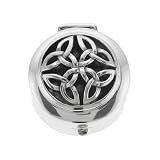 Sterling Silver Pillbox Celtic Triquetra Knot Pill Box