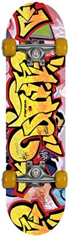 PG Boy Girl Maple Flip Longboard Skate Board Skateboard Graffiti Yellow