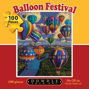 Balloon Festival 100pc 16x20 Jigsaw Puzzle by Eric Dowdle