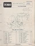 1975 TORO 5 H.P. PREMIUM RIDER LAWNMOWER PARTS MANUAL