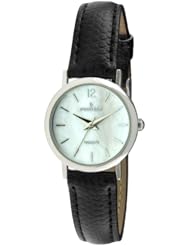 Peugeot Womens 3030BK Classic Black Leather Watch