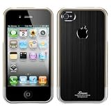 SPIGEN SGP アイフォン 4 / 4S ケース Linear Blitz 【 ブラック 】液晶保護シートセット for Apple iPhone 4 / 4S SGP08337