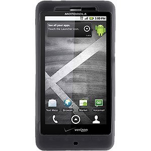 Silicone Skin Cover for Motorola DROID X MB810, Black (Luxmo)