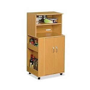 Kitchen Serving Cart Maple Finish by 