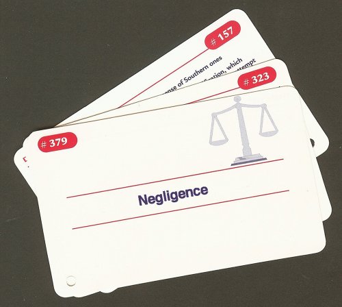 Barron's First Year Law School Flash Cards: 350 Cards with Questions & Answers