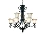Kenroy Home 80289GBRZ Coronation Nine-Light Chandelier with 7-Inch Shades