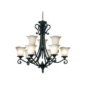 Kenroy Home 80289GBRZ Coronation Nine-Light Chandelier with 7-Inch Shades by Kenroy Home