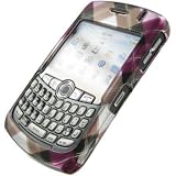 Pink Cross Checker Snap on Hard Skin Cover Case for Blackberry Curve 8300 8310 8330 + Belt Clip