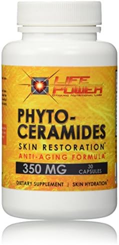 Phytoceramides- By Life Power Labs, 350 MG Of Highest Quality Plant Derived Ceramide Anti-Aging & Skin Restoration Supplement. Clinically Proven to Moisturize Skin Naturally. Provides All Natural Facelift and Rejuvenation By Increasing Skin Hydration, Firmness And Strengthening Cells To Reduce Fine Lines & Wrinkles. Contains Ideal Daily Dosages Of Skin Vitamins A, C, D and E. Effective For All Skin Types To Prevent Signs Of Aging. 30-Day Supply & 100% Money Back Guarantee! BONUS- Free Ebook- Wrinkle Reduction and Skin Rejuvenation!