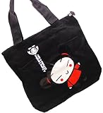 Pucca Korean Famous Puka Doll Funny Love Tote Shopping Bag and One HSM Coin Wallet