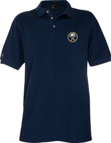 Buffalo Sabres Exceed Desert Dry Navy Polo Shirt