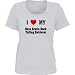 I Love/Heart Nova Scotia Duck Tolling Retriever *Bella Ladies/ JUNIORS Short Sleeve Scoop Neck FITTED TEE (T-Shirt) Various Colors